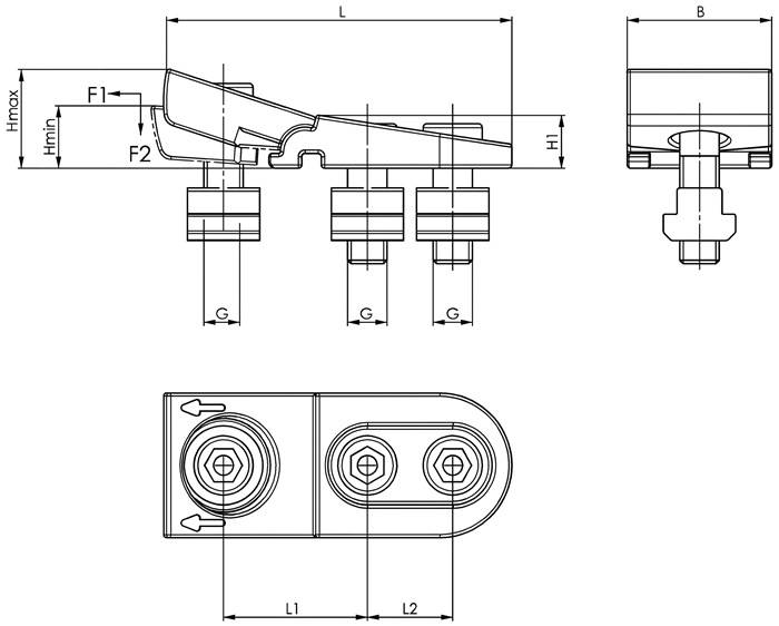 Flachspanner 6496 M16x20mm AMF-2