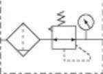 Symbolbild für Filterregler G · PC-Beh. · 5 µm · BG 300 · G 3/8 · 1,5 - 9 bar · HA