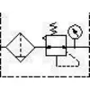 Symbolbild für Filterregler G · PC-Beh. · 5 µm · BG 300 · G 3/8 · 1,5 - 9 bar · HA