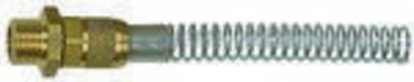 Starre Verschraubung, Knickschutzfeder,G 3/8, Schlauch-Ø 12x9