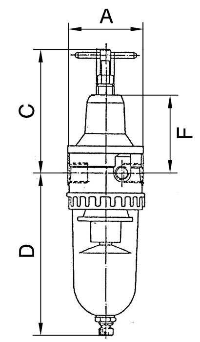 Filterregler Standard · PC-Behälter und Schutzkorb · BG 4 · G 3/4-2