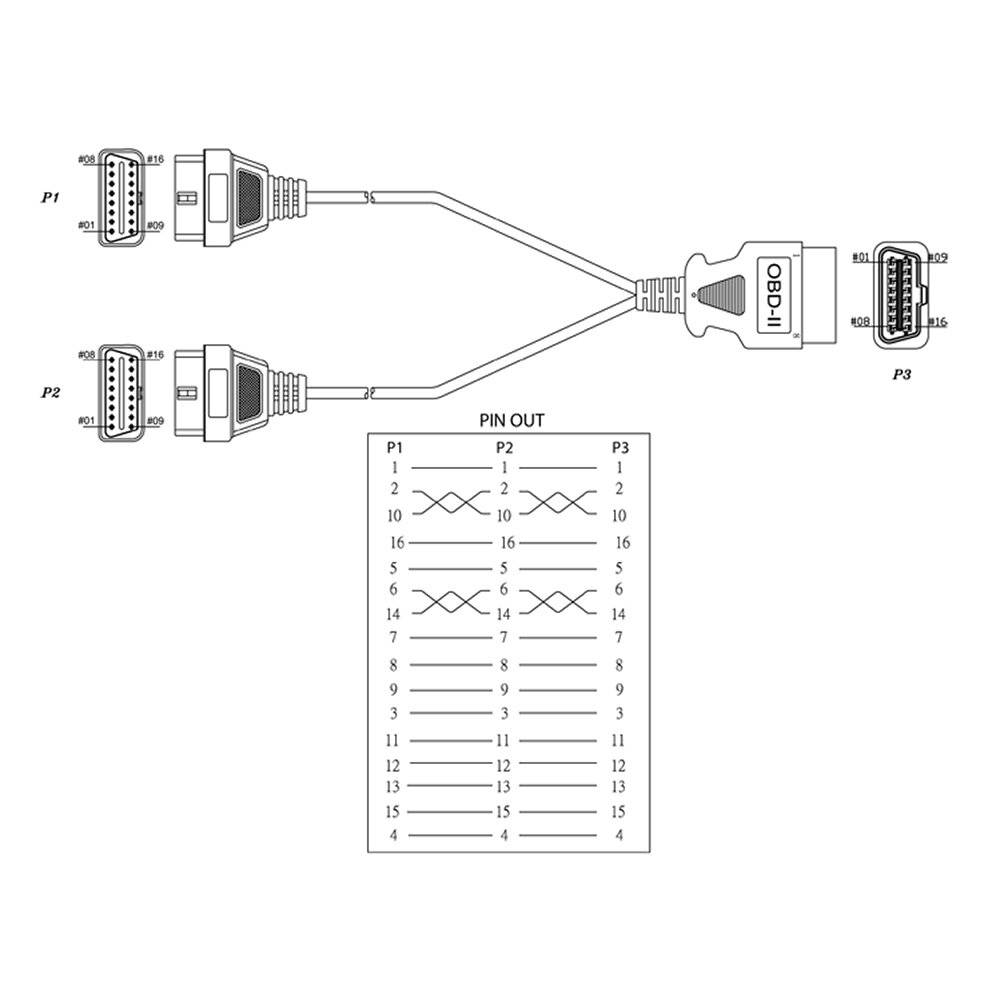 VCDS OBD2 Y-Kabel - OBD-Scanner, Kfz-Messgeräte-3