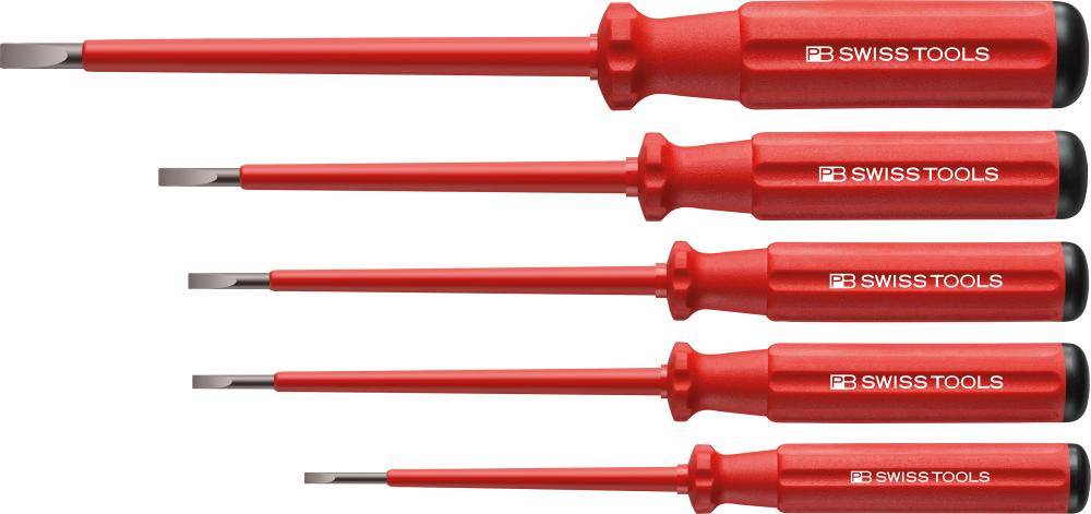 Schraubendreher-Satz VDE 5-teilig Schlitz im Karton Classic PB Swiss Tools-0