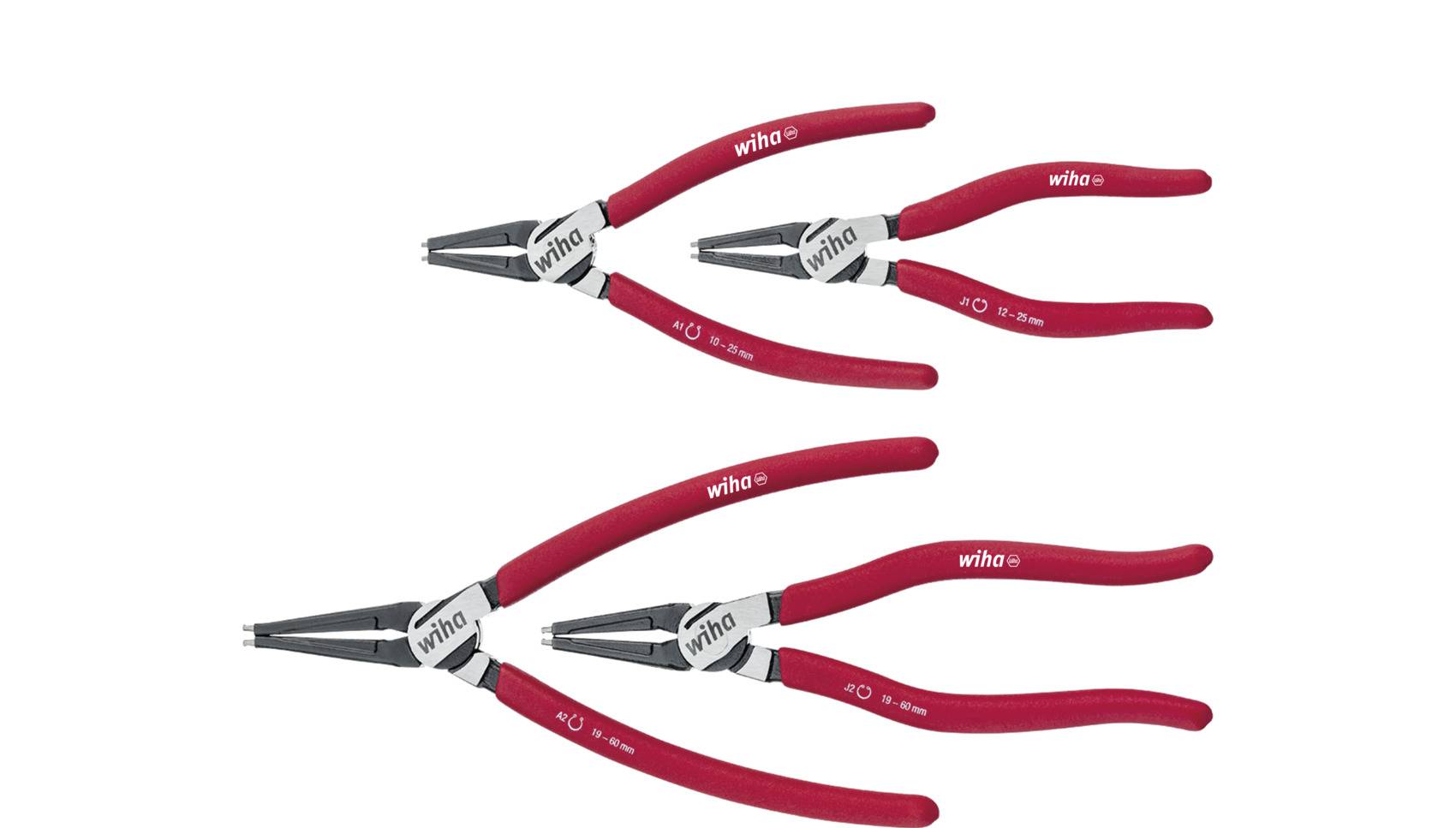 Wiha Zangen Set Classic mit MagicTips® Sicherungsringzangen 4-tlg. (34708)-0