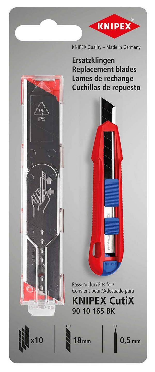 KNIPEX 90 10 165 E02 Ersatzklingen für 90 10 165 BK (10x)  119 mm