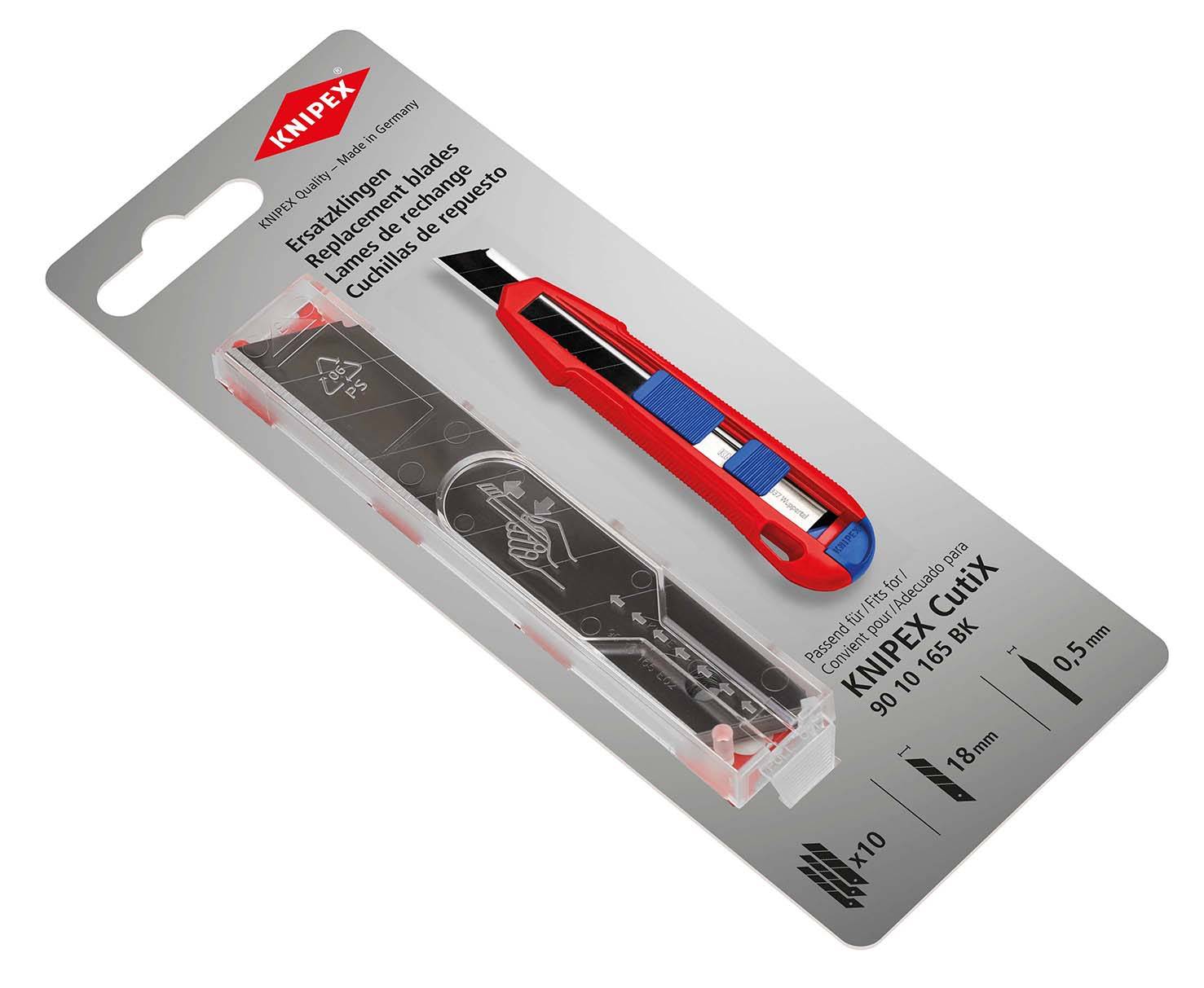 KNIPEX 90 10 165 E02 Ersatzklingen für 90 10 165 BK (10x) 119 mm-1