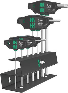 Wera 454/7 HF Set 2 Schraubendrehersatz Quergriff-Schraubendreher Hex-Plus mit Haltefunktion - 05023453001