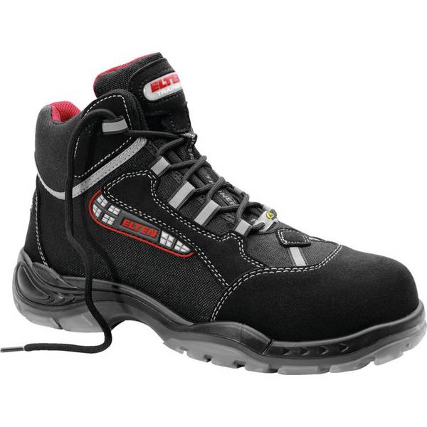 ELTEN ESD-Schnürstiefel SANDER, 76872, S2 SRC, Kat.II, schwarz/rot, Größe 43