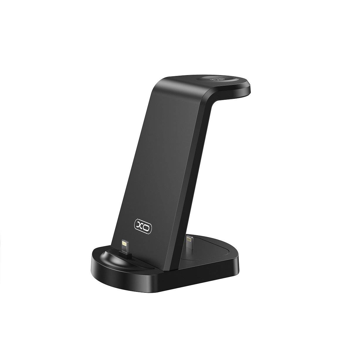 XO 3in1 Ladeständer WX035 mit iPhone-Anschluss 15W schwarz-0