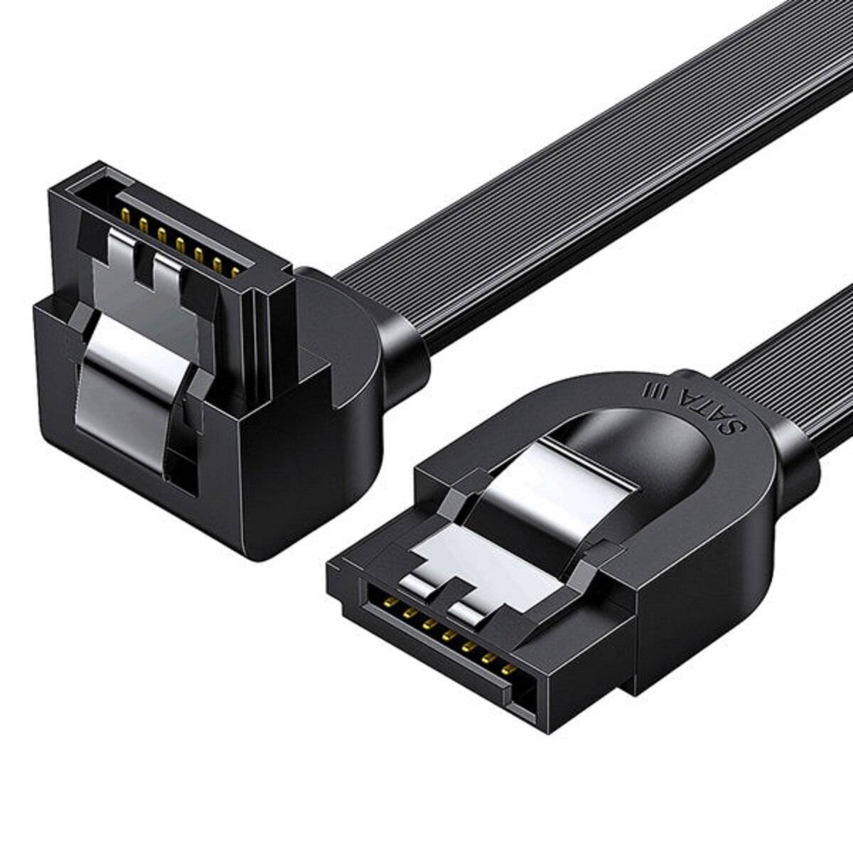 Ugreen rechtwinkliges SATA 3.0 Kabel 0,5m schwarz (US217)-0