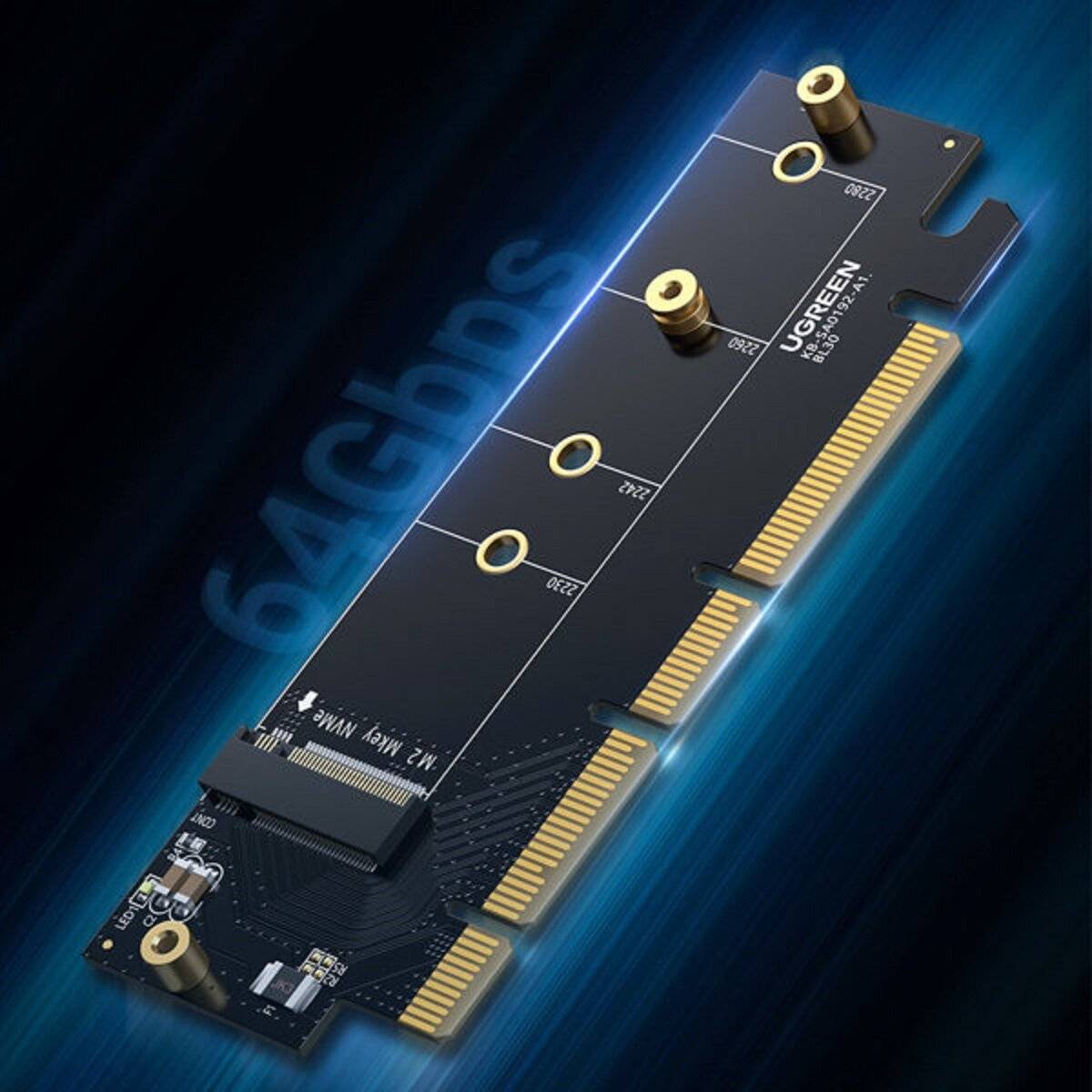 Ugreen Erweiterungskartenadapter PCIe 4.0 x16 auf M.2 NVMe M-Key schwarz (CM465)-4