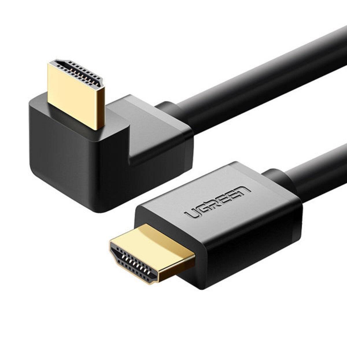 Ugreen gewinkeltes HDMI Kabel (90°) 4K schwarz 1m-0