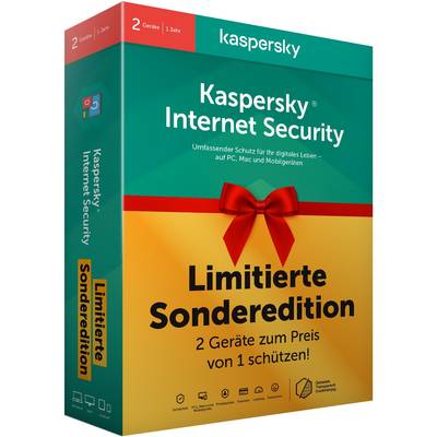 Kaspersky Internet Security 2D Box Limited Edition inkl.RFID-Blocker - Software