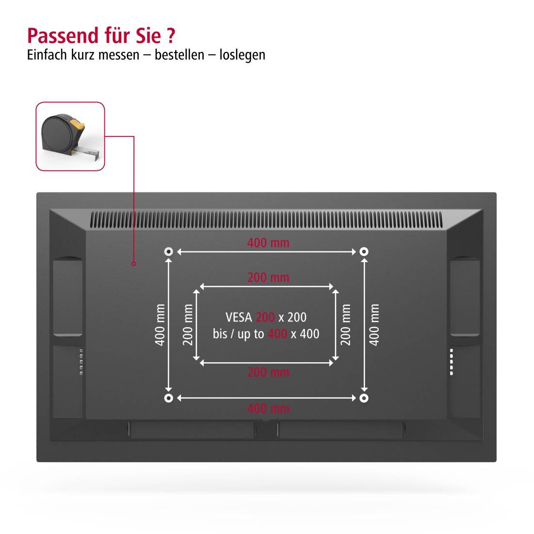 hama 00220841 TV-Wandhalterung, schwenkbar, ausziehbar, langer Arm, 165cm (65"), bis 25kg-0