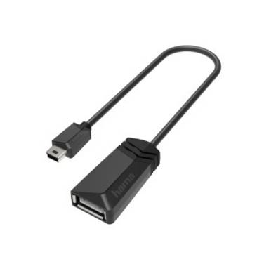 hama 00200309 USB-OTG-Adapter, Mini-USB-Stecker - USB-Buchse, USB 2.0, 480 Mbit/s