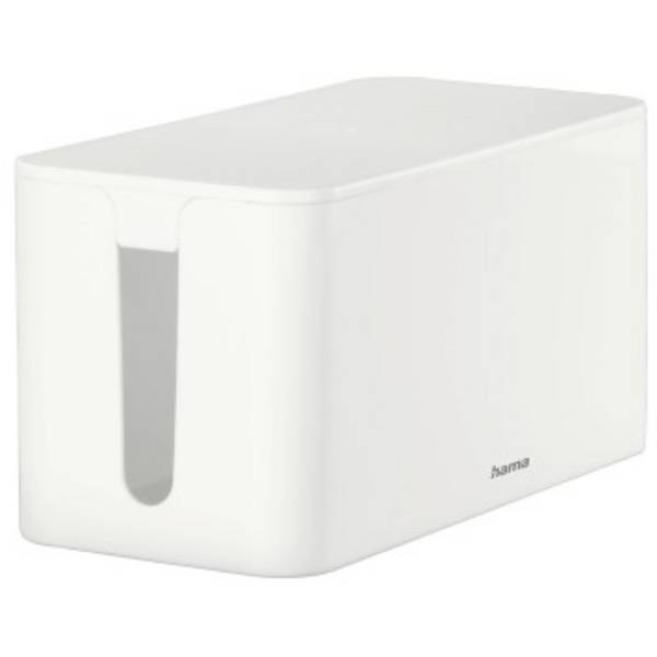 hama 00020661 Kabelbox "Mini", 23,5 x 11,5 x 12 cm, Weiß