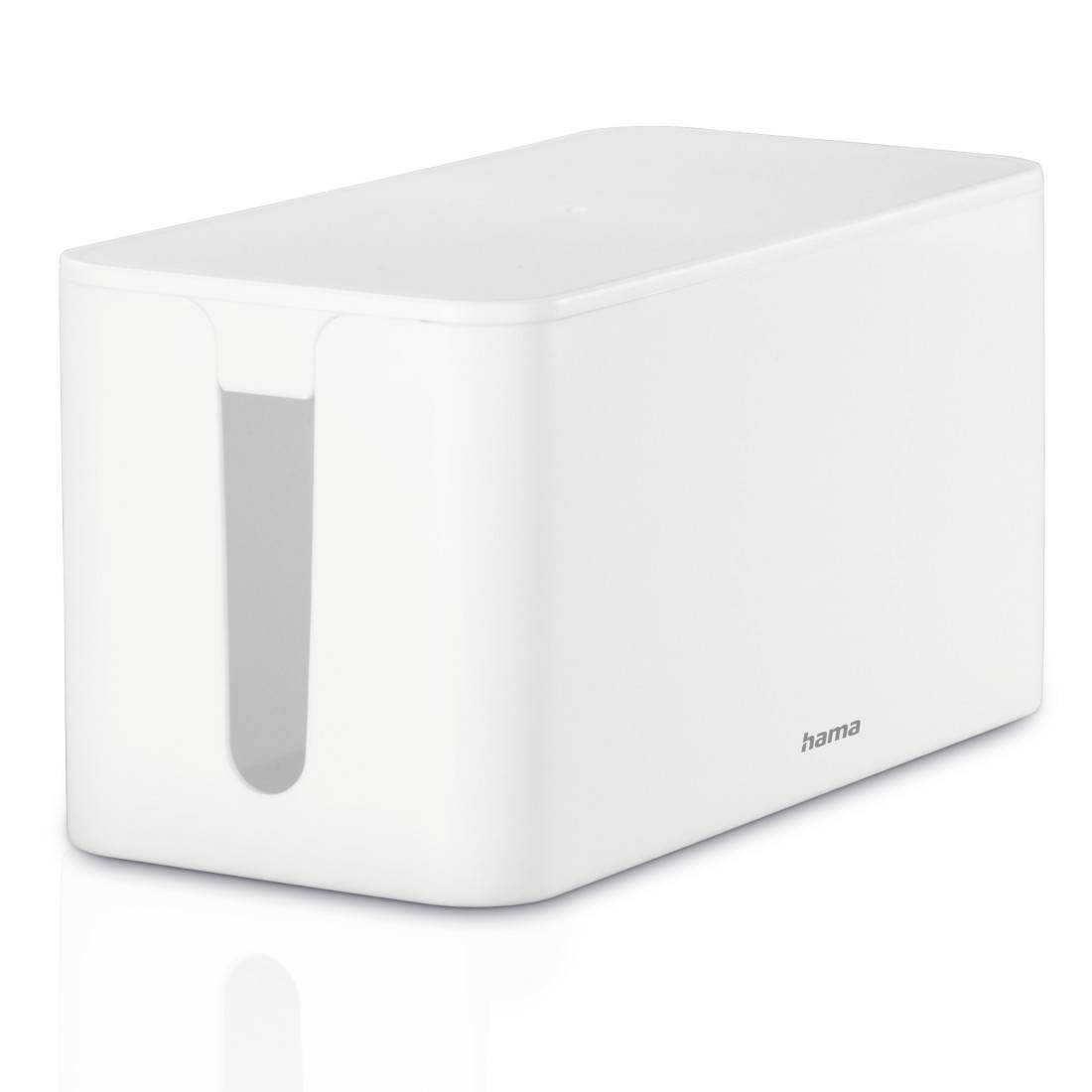 hama 00020661 Kabelbox "Mini", 23,5 x 11,5 x 12 cm, Weiß-1