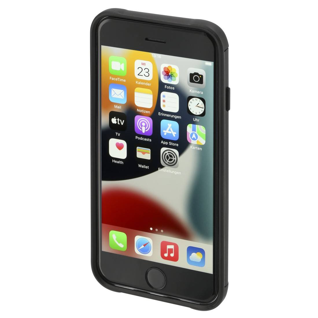 hama 00172357 Cover "Metallic Frame" für Apple iPhone 7/8/SE 2020/SE 2022, Trans./Schwarz-3