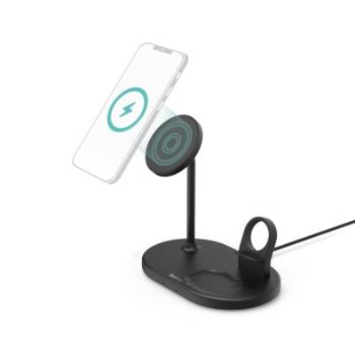 hama 00187272 Kabellose Ladestation "MagCharge Multi" für Apple iPhone, AirPods und Watch