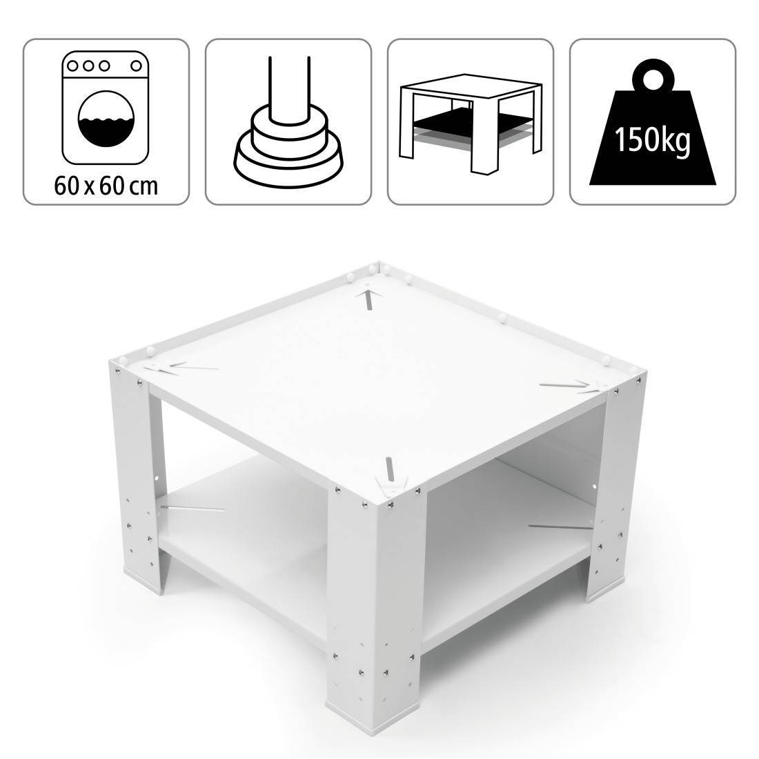 Xavax 00111078 Waschmaschinensockel mit Zwischenfach-2