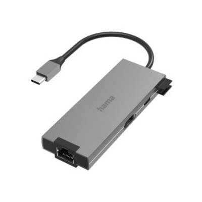 hama 00200109 USB-C-Hub, Multiport, 5 Ports, 2x USB-A, USB-C, HDMI™, LAN/Ethernet