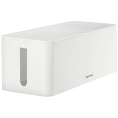 hama 00020662 Kabelbox "Maxi", 40,0 x 15,6 x 13,5 cm, Weiß