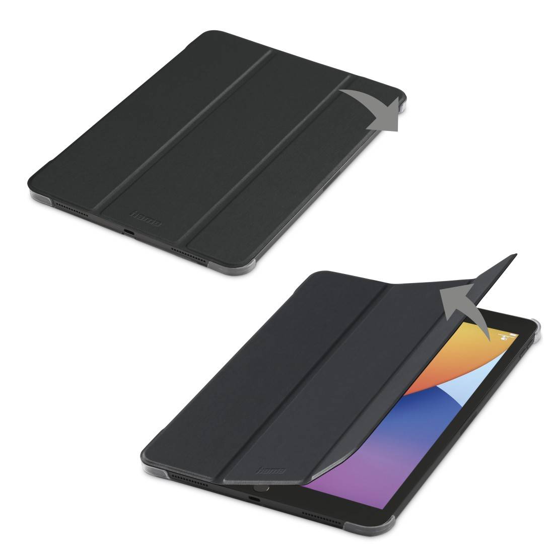 hama 00216401 Tablet-Case "Fold Clear" für Apple iPad 10.2" (2019/2020/2021), Schwarz-3