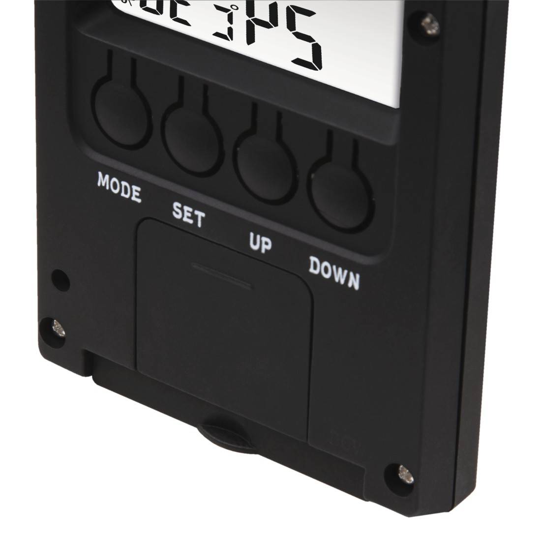 hama 00186365 Thermometer/Hygrometer "TH-140", mit Wetterindikator, Schwarz-2