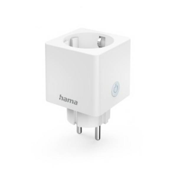 hama 00176575 WLAN-Steckdose "Mini", mit Stromverbrauchsmesser, per Sprache/App steuern