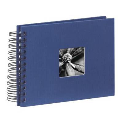 hama 00090152 Spiral-Album "Fine Art", 24x17 cm, 50 schwarze Seiten, Blau