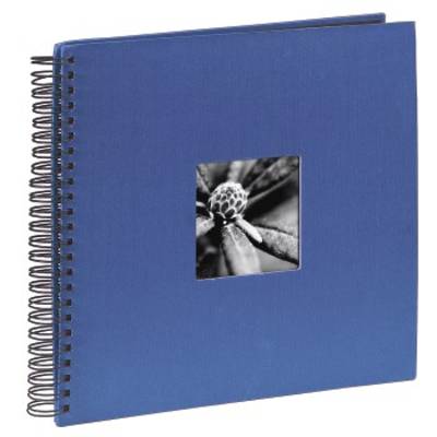 hama 00090142 Spiral-Album "Fine Art", 36x32 cm, 50 schwarze Seiten, Blau