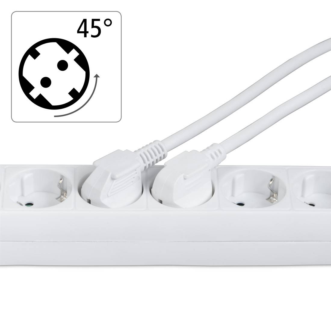 hama 00030383 Steckdosenleiste 6-fach, 1,4 m, Weiß-0