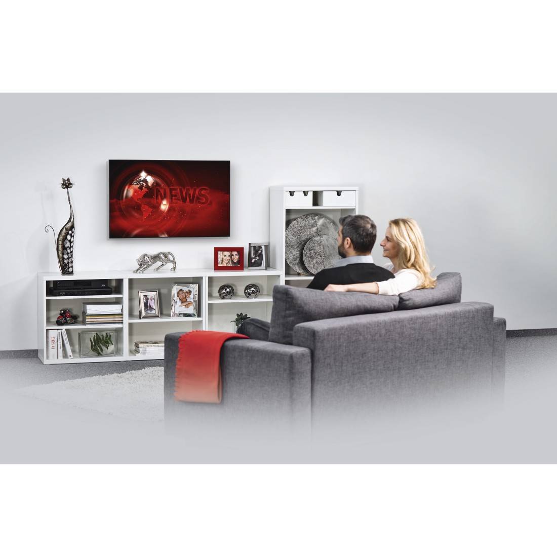 hama 00118106 TV-Wandhalterung FIX, 1 Stern, 200x200, 122 cm (48"), Schwarz-1