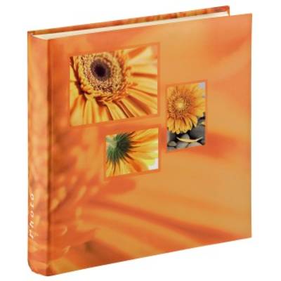 hama 00106252 Jumbo-Album "Singo", 30x30 cm, 100 weiße Seiten, Orange