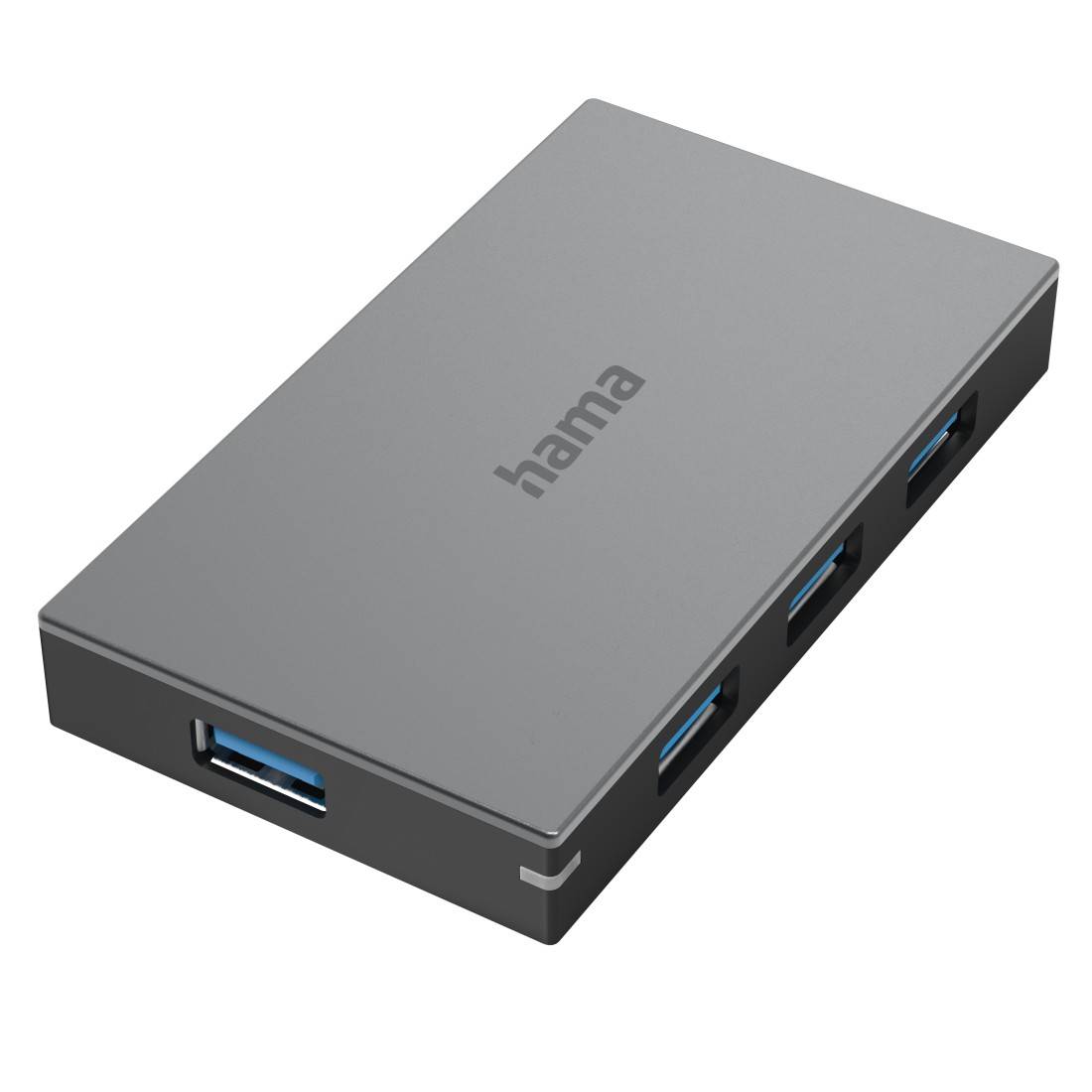 hama 00200115 USB-Hub, 4 Ports, USB 3.0, 5 Gbit/s, Schnellladen, inkl. Kabel und Netzteil-1