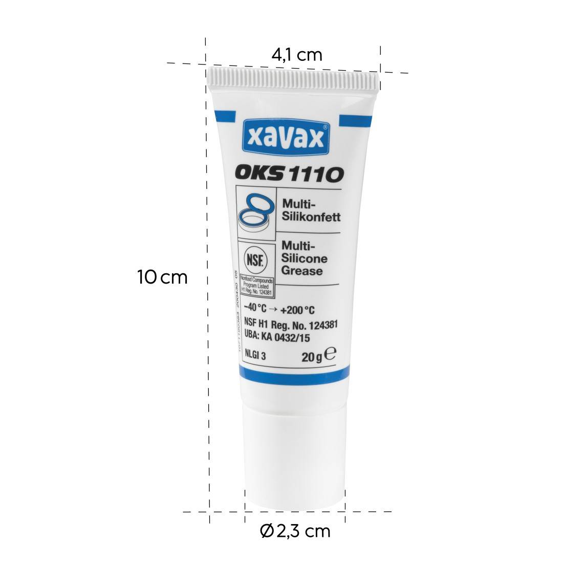 Xavax OKS 1110, Silikonfett, Schwarz, Blau, Weiß, 1 Stück(e), 20 g-4