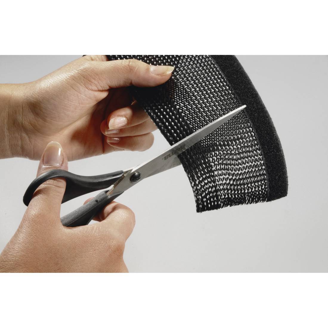 hama 00020597 Kabelbündel-Gewebeschlauch "Flexwrap", 1,8 m, Schwarz-4