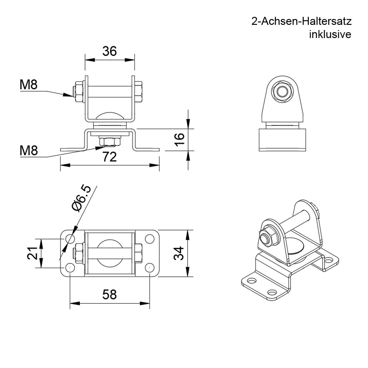 62W LED Arbeitsscheinwerfer 5400lm "focus"-4