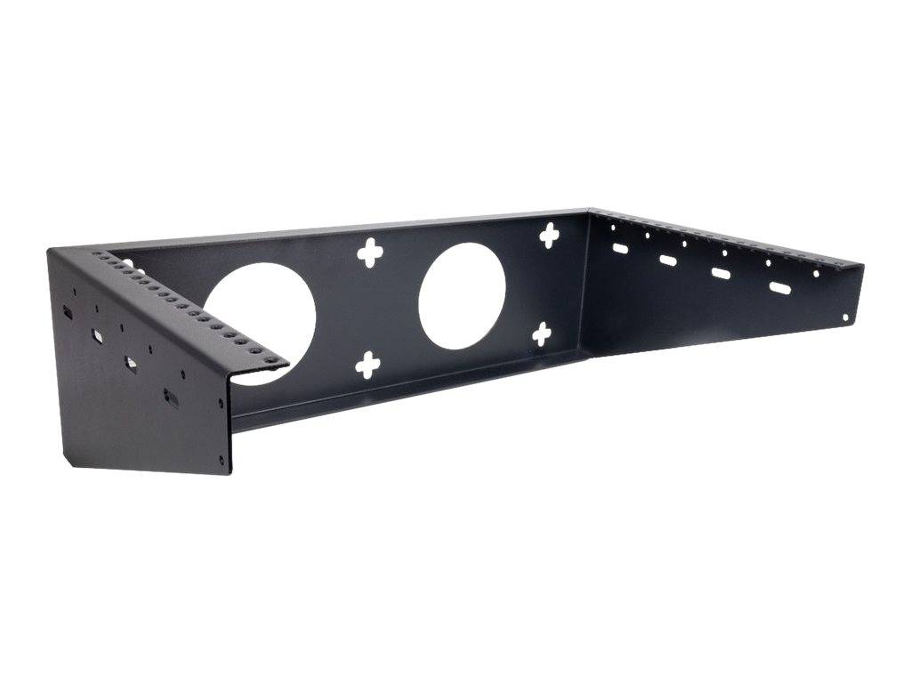 Inter-Tech - Halterungsset (vertikal) - geeignet für Wandmontage - RAL 9005 - 6U - 48.3 cm (19)-0