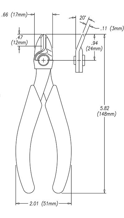 2175ASF Maxi-Shear™ Seitenschneider mit Drahthalter u. ESD gerechten Griffen-3