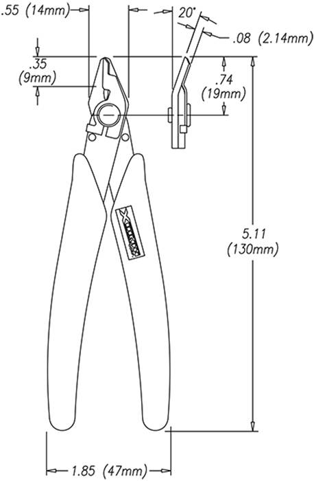 LXASF Micro-Shear® Seitenschneider polierte Oberfläche mit Drahthalter u. ESD gerechten Griffen-3