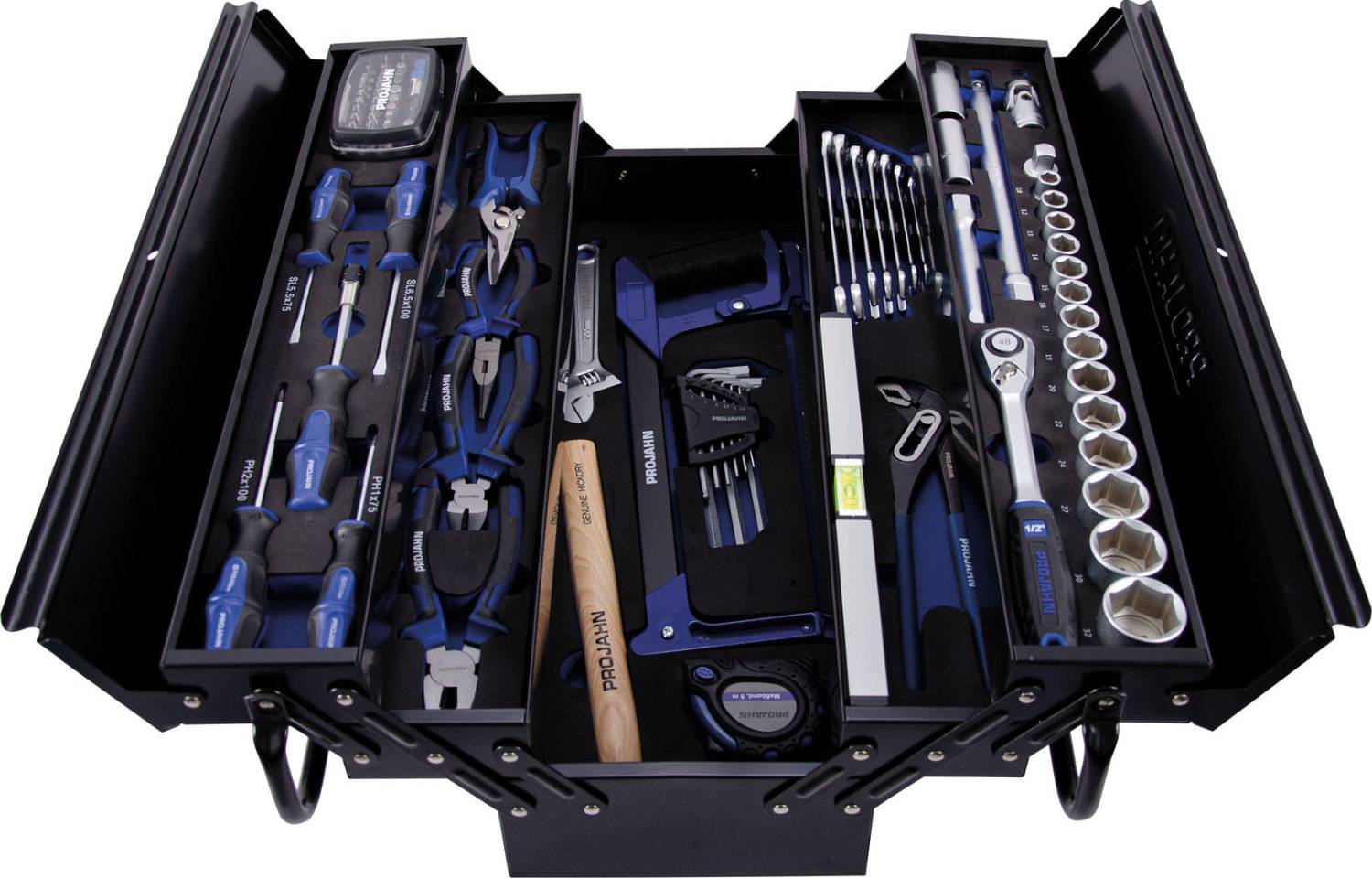 Projahn proficraft Werkzeug-Koffer UNIVERSAL metrisch 12,5 (1/2") 84-teilig-0