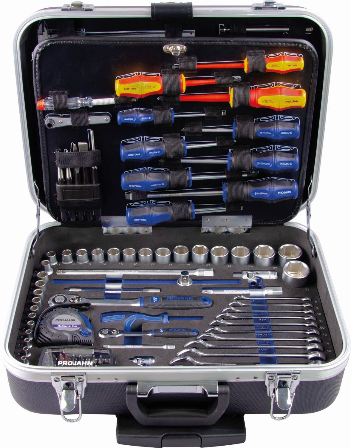Projahn proficraft Werkzeug-Trolley UNIVERSAL metrisch 6,3 (1/4") + 12,5 (1/2") 131-teilig-0