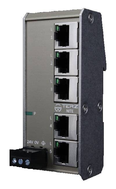 Unverwalteter Industrial Ethernet Switch RJ45 - 5xRJ45, IP30, GE NITE-RF5-2100-0