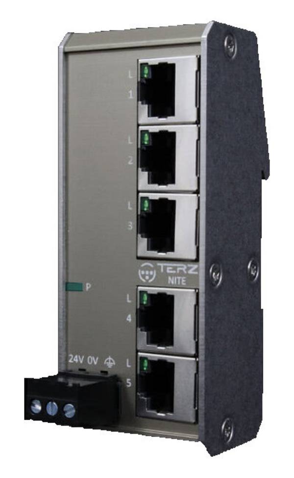 Unverwalteter Industrial Ethernet Switch RJ45 - 5xRJ45, IP30, GE NITE-RF5-2100