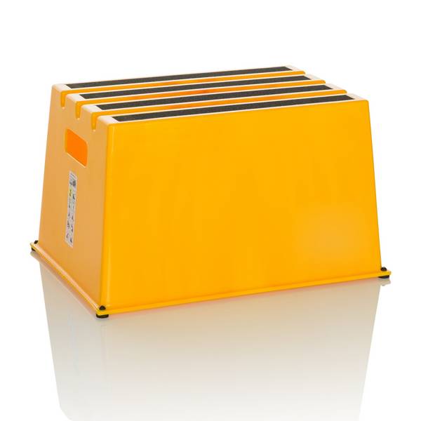 Tritthocker Trittstufe TIO-E1 Kunststoff gelb hjh OFFICE