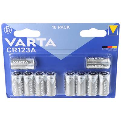 Varta CR 123A SP - Lithium Batterie CR123A 1430 mAh 10er-Pack - Batterie - CR 12-0