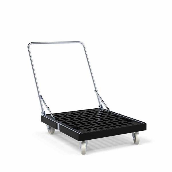 Transportroller 815x724 mm schwarz mit Schiebebügel "Basic"