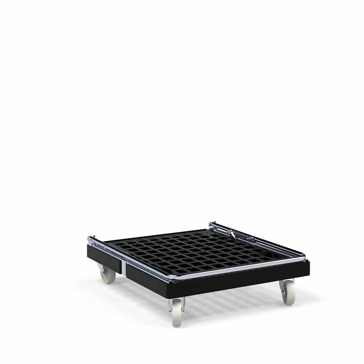 Transportroller 815x724 mm schwarz mit Schiebebügel "Basic"-1