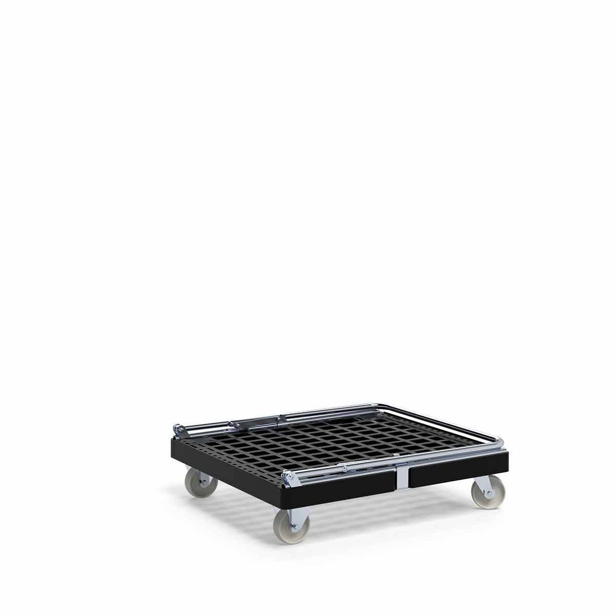 Transportroller 815x724 mm schwarz mit Schiebebügel "Basic"-3